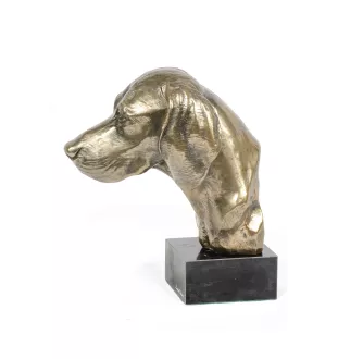 Bayerischer Gebirgsschweisshund - Hundestatue, Büste auf Steinsockel, Skulptur, Trophäe für Hundeausstellung der Marke Art-Dog