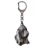Basset Hound II - Porte-clés argenté avec chien, décoration de sac à main, pendentif de sac à dos par la marque Art-Dog