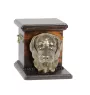 Bavarian Mountain Hound - urn for dog ashes with a statuette, elegant urn for a dog, unique urn with a bust of a dog by Art-Dog brand
