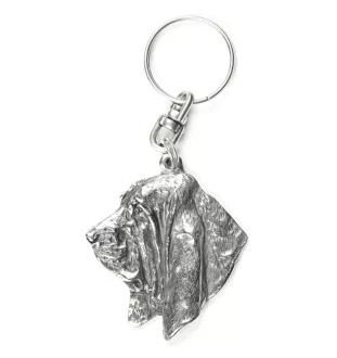 Basset Hound I - Versilberte Hund Anhänger, Handtasche Dekoration, Rucksack-Anhänger von Art-Dog Marke