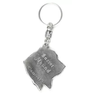 Basset Hound I brelok do kluczy posrebrzany Art-Dog