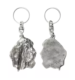 Basset Hound III - Pendentif chien argenté, décoration de sac à main, pendentif sac à dos par la marque Art-Dog