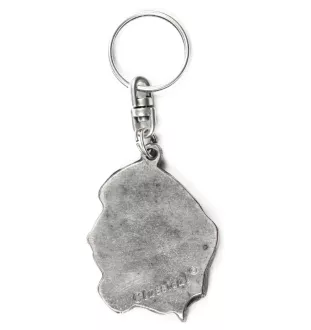 Basset Hound III - Pendentif chien argenté, décoration de sac à main, pendentif sac à dos par la marque Art-Dog