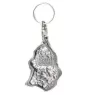 Basset Hound II - Silver-plated dog pendant, handbag decoration, backpack pendant by Art-Dog brand