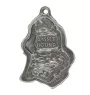 Basset Hound II - Silver-plated dog pendant, handbag decoration, backpack pendant by Art-Dog brand