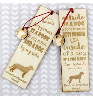Bayerischer Gebirgsschweisshund - Lesezeichen mit Hund, personalisiertes Lesezeichen, Hundeaccessoire für Leser der Marke Art-Dog