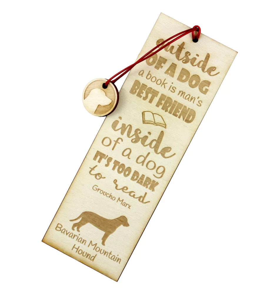 Bayerischer Gebirgsschweisshund - Lesezeichen mit Hund, personalisiertes Lesezeichen, Geschenk für Bücherwurm von der Marke Art-Dog
