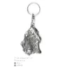 Basset Hound II - Silver-plated pendant with a dog in a decorative box, handbag decoration, backpack pendant by Art-Dog brand