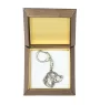 Beagle - Silver-plated key ring with a dog in a gift box, handbag decoration, backpack pendant by Art-Dog brand