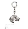 Beagle - Porte-clés argenté avec un chien dans une boîte cadeau, décoration de sac à main, pendentif de sac à dos par la marque Art-Dog