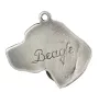Beagle - Porte-clés argenté avec un chien dans une boîte cadeau, décoration de sac à main, pendentif de sac à dos par la marque Art-Dog