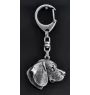 Beagle - Silver-plated key ring with a dog in a gift box, handbag decoration, backpack pendant by Art-Dog brand