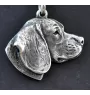 Beagle - Necklace with dog, silver-plated pendant for dog fan, unique jewelry by Art-Dog brand