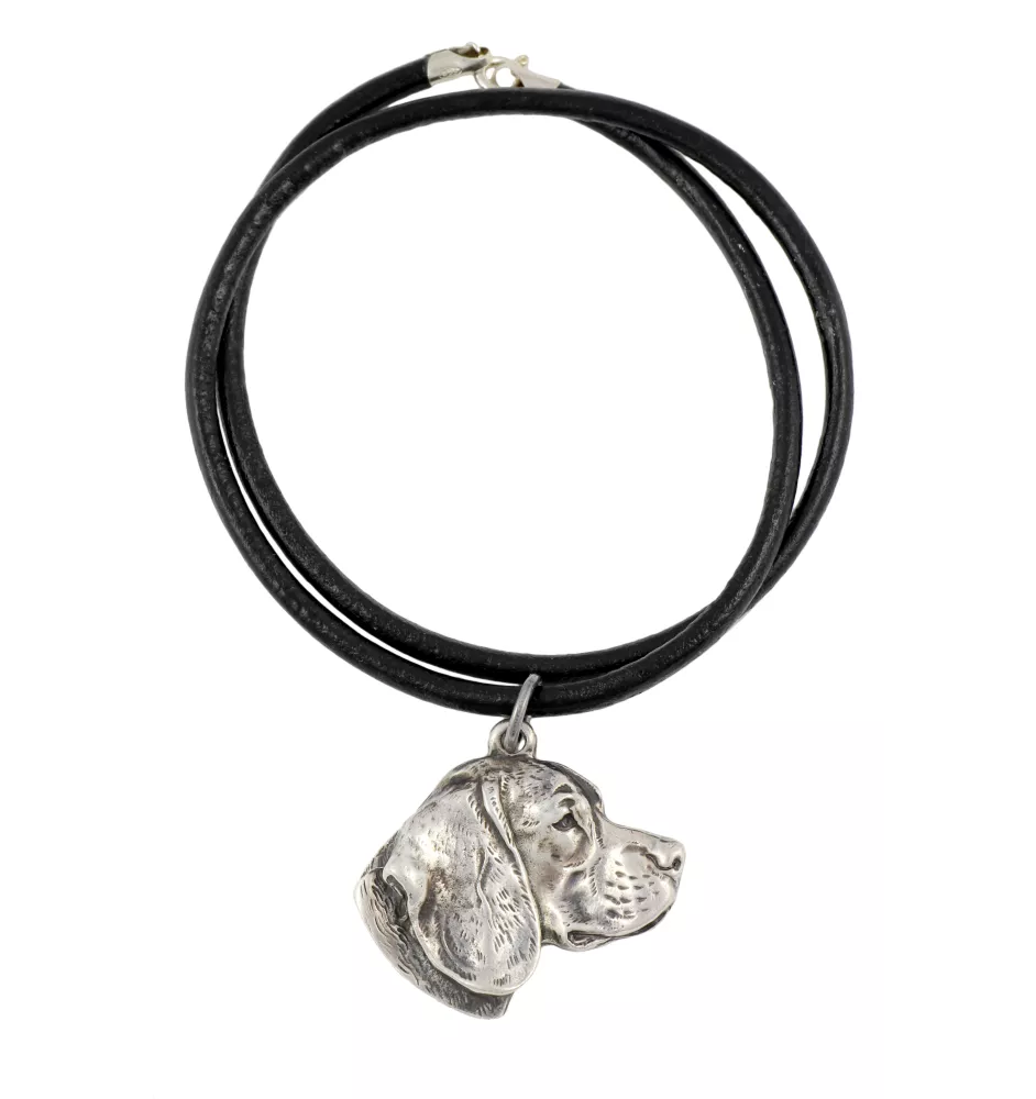 Beagle III - collier avec un chien, pendentif en plaqué argent pour les fans de chiens, bijoux uniques de la marque Art-Dog