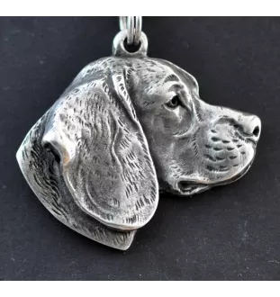 Beagle III - Halskette mit Hund, versilberter Anhänger für Hundefans, einzigartiger Schmuck der Marke Art-Dog