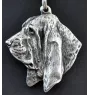 Basset Hound I - Necklace with dog, silver-plated pendant for dog fan, unique jewelry by Art-Dog brand