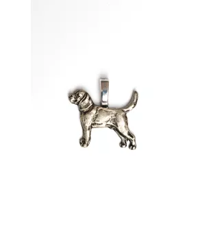 Beagle - Collier pour chien, pendentif plaqué argent pour l'amoureux des chiens, bijoux subtils par Art-Dog