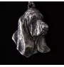 Basset Hound II - Necklace with dog, silver-plated pendant for dog fan, unique jewelry by Art-Dog brand