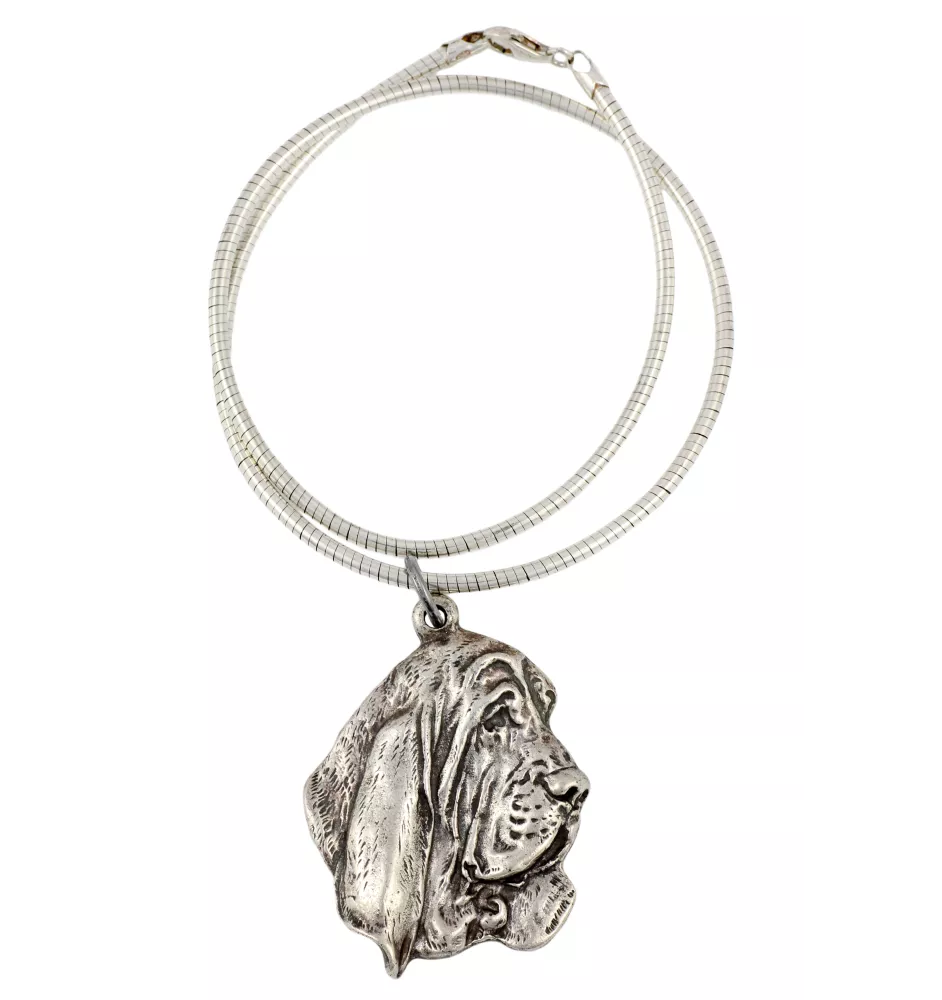 Basset Hound III - Hundehalsband, einzigartiger Schmuck für den Hundefan, einzigartiger Kreuzotter-Anhänger der Marke Art-Dog