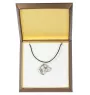 Beagle - Dog necklace in gift box, silver-plated locket for dog fan, striking pendant by Art-Dog brand