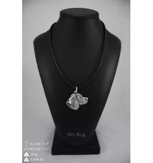 Beagle - Collier de chien dans une boîte cadeau, médaillon argenté pour fan de chien, pendentif remarquable de la marque Art-Dog