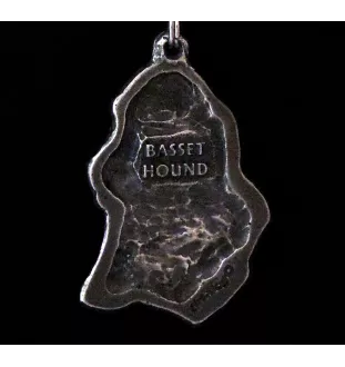 Basset Hound II - Collier pour chien, bijoux uniques pour les fans de chiens, pendentif vipère unique de la marque Art-Dog