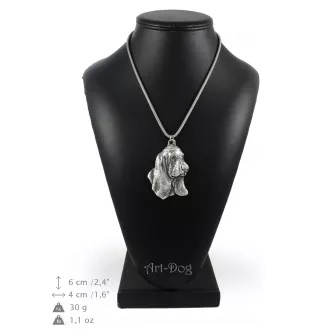 Basset Hound II - Collier pour chien, bijoux uniques pour les fans de chiens, pendentif vipère unique de la marque Art-Dog
