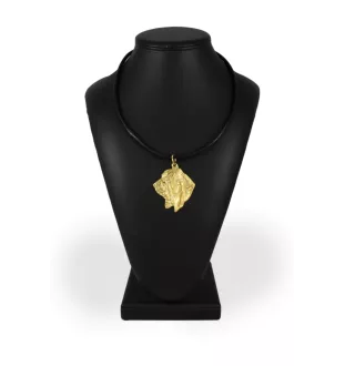 Basset Hound I - Dog necklace in gift box, gold-plated pendant for dog fan, striking jewellery by Art-Dog