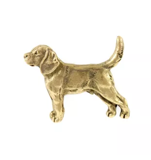 Beagle pin pozłocony w pudełku Art-Dog