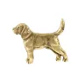 Beagle - Dog brooch in decorative box, elegant gold-plated pin, Art-Dog brand jacket pin