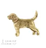 Beagle pin pozłocony w pudełku Art-Dog