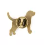 Beagle - Hundebrosche in dekorativer Box, elegante vergoldete Anstecknadel, Jackenbrosche der Marke Art-Dog