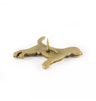 Beagle - Dog brooch in decorative box, elegant gold-plated pin, Art-Dog brand jacket pin