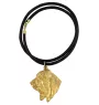 Basset Hound I - Dog necklace, gold-plated pendant for dog fan, unique jewellery by Art-Dog brand
