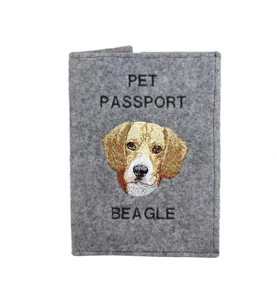 Beagle - Dog passport case, document case, gift for the traveller from the Art-Dog brand