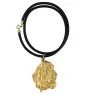 Basset Hound III - Dog necklace, gold-plated pendant for dog fan, unique jewellery by Art-Dog brand
