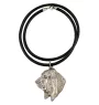 Basset Hound I - Dog necklace in gift box, silver-plated locket for dog fan, striking pendant by Art-Dog brand