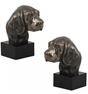 Beagle - Hundestatue, Büste auf Steinsockel, Skulptur, Trophäe für Hundeausstellung der Marke Art-Dog