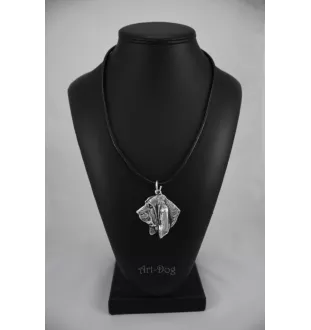 Basset Hound I - Dog necklace in gift box, silver-plated locket for dog fan, striking pendant by Art-Dog brand