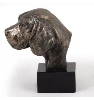 Beagle - Hundestatue, Büste auf Steinsockel, Skulptur, Trophäe für Hundeausstellung der Marke Art-Dog