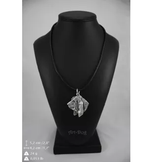 Basset Hound I - Dog necklace in gift box, silver-plated locket for dog fan, striking pendant by Art-Dog brand
