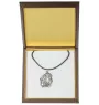 Basset Hound III - Dog necklace in gift box, silver-plated locket for dog fan, striking pendant by Art-Dog brand