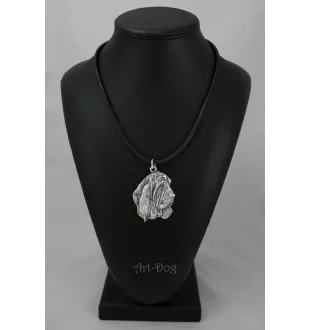 Basset Hound III - Collier de chien dans une boîte cadeau, médaillon argenté pour fan de chien, pendentif remarquable de la marque Art-Dog