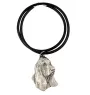 Basset Hound II - Collier de chien dans une boîte cadeau, médaillon argenté pour fan de chien, pendentif remarquable de la marque Art-Dog