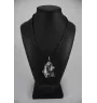 Basset Hound II - Collier de chien dans une boîte cadeau, médaillon argenté pour fan de chien, pendentif remarquable de la marque Art-Dog