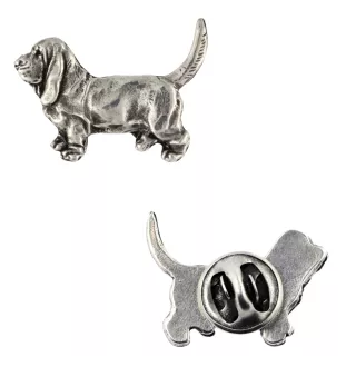 Basset Hound I - Broche de chien dans un coffret cadeau, épingle élégante, épingle de revers pour la veste de la marque Art-Dog