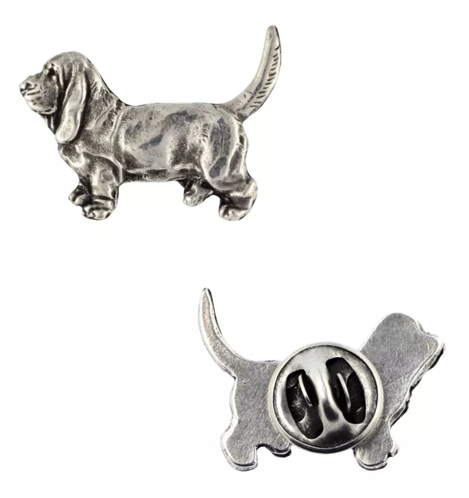 Basset Hound I - Dog brooch in a gift box, elegant pin, lapel pin for Art-Dog brand jacket
