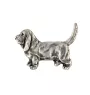 Basset Hound I - Broche de chien dans un coffret cadeau, épingle élégante, épingle de revers pour la veste de la marque Art-Dog