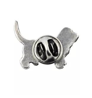 Basset Hound I - Dog brooch in a gift box, elegant pin, lapel pin for Art-Dog brand jacket