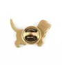 Basset Hound I - Hundebrosche in dekorativer Box, elegante vergoldete Anstecknadel, Jackenbrosche der Marke Art-Dog